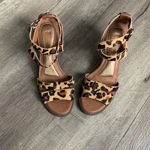 Calvin Klein cheetah sandles size 7
